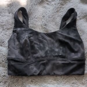 Lululemon Athletica Gray Tie-Dye Sports Bra